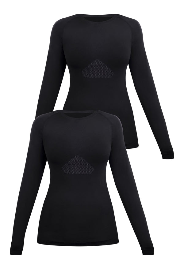 Seamless Long Sleeve Running Top - 2 Pack