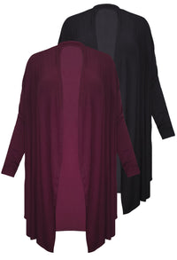 Maternity Bamboo Waterfall Cardigan - 2 Pack