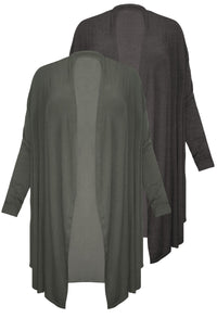 Maternity Bamboo Waterfall Cardigan - 2 Pack