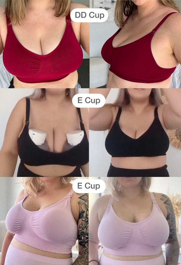 3 Pack Bamboo Wire Free Maternity and Nursing Bra + Bra Extender Set