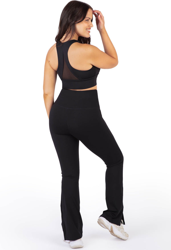 Flare Pants | High Waisted & Pet Hair Resistant - 2 Pack