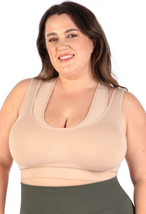 3 Pack - Sports Bra - Triple-layer Support Racer