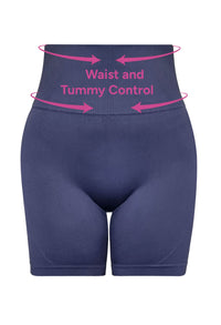 Plus Size Triple-layer Support Racer & High Waist Midi Biker Shorts