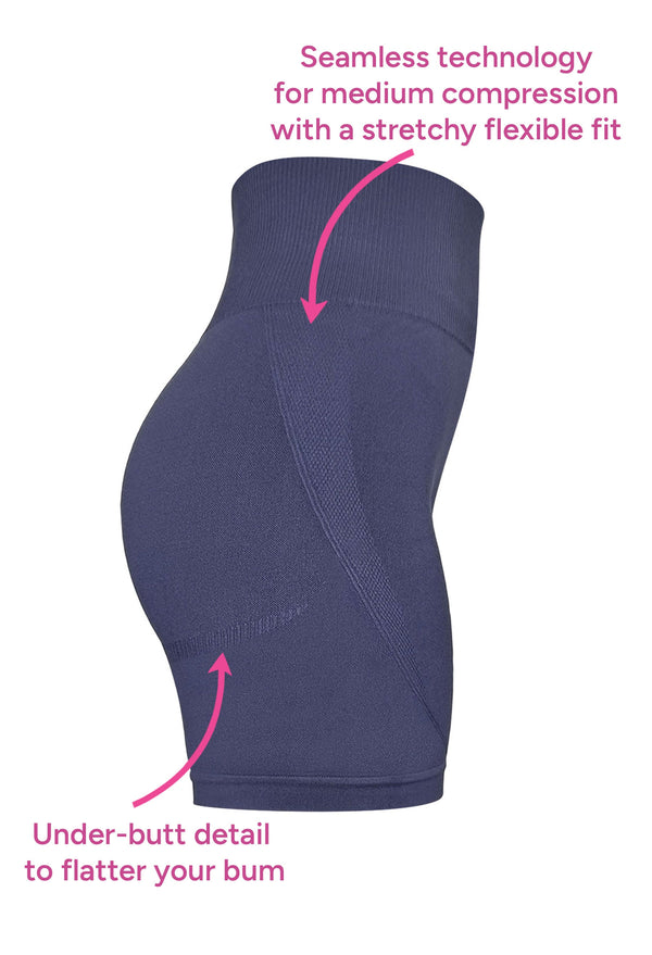 Plus Size Triple-layer Support Racer & High Waist Midi Biker Shorts