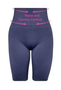 Plus Size Square Neck Short Sleeve Crop Top & High Waist Long Biker Shorts