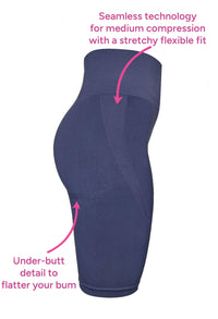 Plus Size Square Neck Short Sleeve Crop Top & High Waist Long Biker Shorts