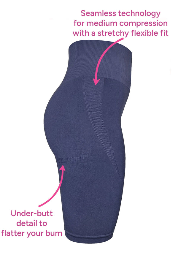 Plus Size Square Neck Short Sleeve Crop Top & High Waist Long Biker Shorts