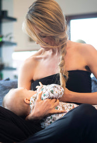 Full Bust Bamboo Strapless Maternity & Nursing Wire Free Bra