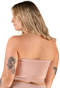 Full Bust Bamboo Strapless Maternity & Nursing Wire Free Bra