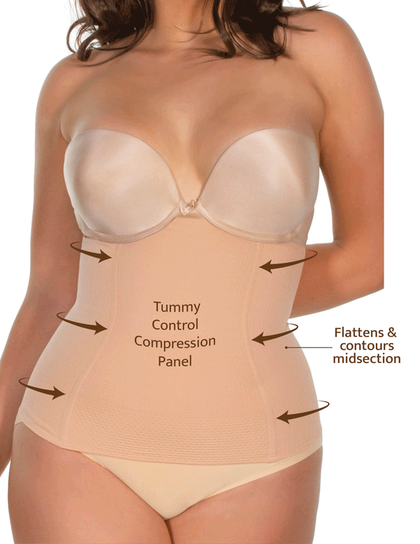 Maximum Tummy Control Belly Band With Flexible Boning - 2 Pack