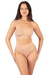 Bandeau + High Waist G-String | Cool Cotton Set