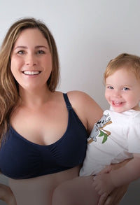 Bamboo Nursing Bra & 100% Organic Cotton Baby Bodysuit | 2 Pack | SAVE $10