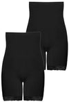 Post Surgery Underbust Shorts - 2 Pack | Seamless Cotton Blend