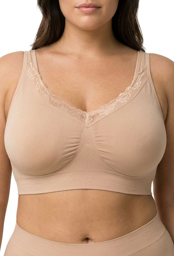 Lightweight Wire Free Bra For Big Busts