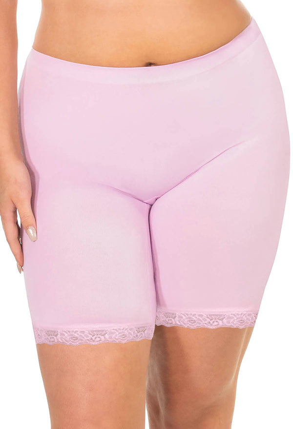 Anti Chafing Lace Midi Cotton Shorts - Seconds Sale