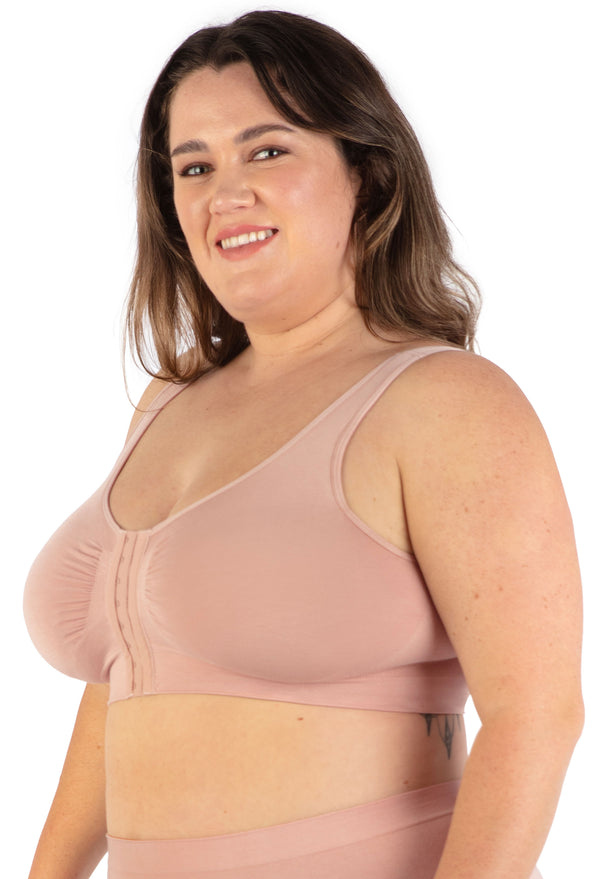 Padded Front Opening Bra - Wireless Comfort