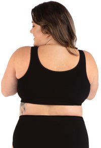 Full Bust Bamboo Padded Front Closure Wire Free Bra