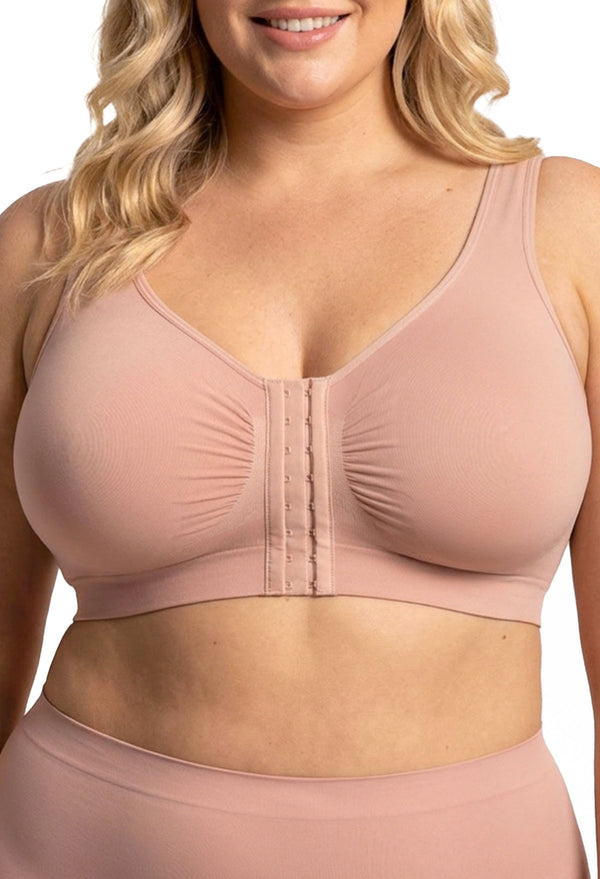 Padded Front Close Bra - Wirefree Support