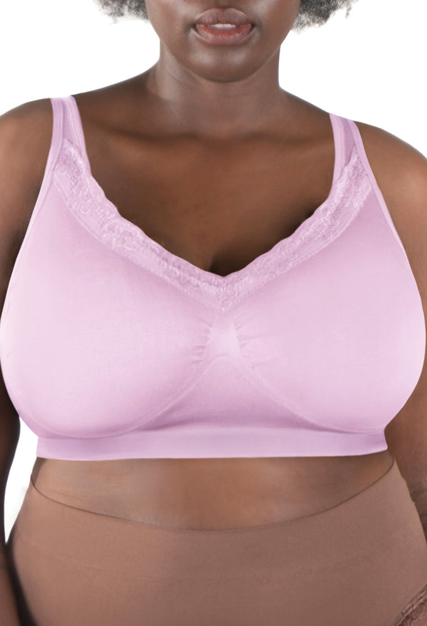 Full Bust Wire Free Minimiser Bra + 3x4 Hook Bra Extender Set