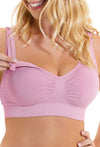 Lilac Snow Bamboo Nursing Bra + High Cut Undies Set With FREE Eco-Friendly Reusable Nursing Pads