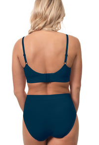 Bamboo Padded Wire Free Bra - Pacific Blue