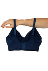 Pacific Blue Bamboo Padded Wire Free Bra and High Cut Brief Set