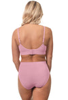 Lilac Snow Bamboo Nursing Bra + High Cut Undies Set With FREE Eco-Friendly Reusable Nursing Pads