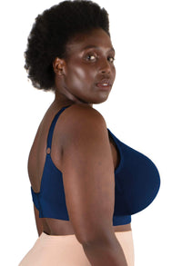 Bamboo Padded Wire Free Bra - Pacific Blue