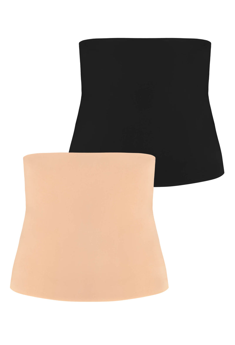Cotton Seamless Post-Surgery Support Belly Band - 2 Pack