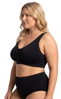 Bamboo Padded Front Closure Wire Free Bra