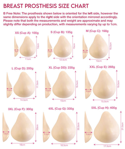 Natural Look Teardrop Breast Prosthesis