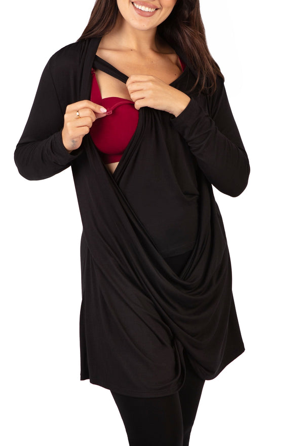 Bamboo Soft Drape Nursing Top - 2 Pack