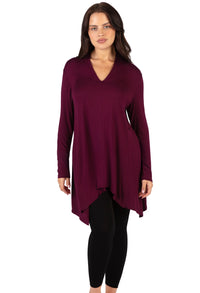 Bamboo V Neck Tunic Top - 2 Pack
