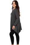 Bamboo V Neck Tunic Top - 2 Pack