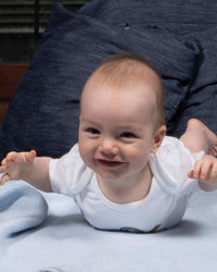 100% Organic Cotton Short Sleeve Baby Bodysuit