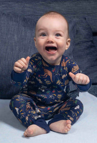 100% Organic Cotton 2-Way Zip Babysuit