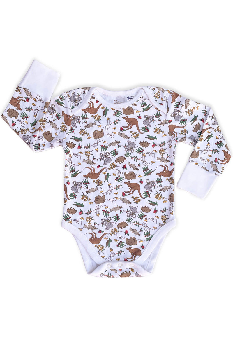 100% Organic Cotton | Long Sleeve Baby Bodysuit
