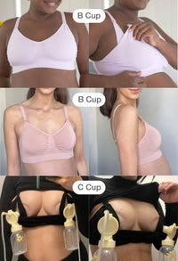 White Bamboo Nursing Bra + High Cut Undies Set
