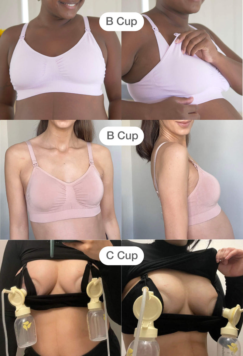 White Bamboo Nursing Bra + High Cut Undies Set