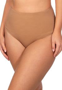 Tan High Waist Shaping G String
