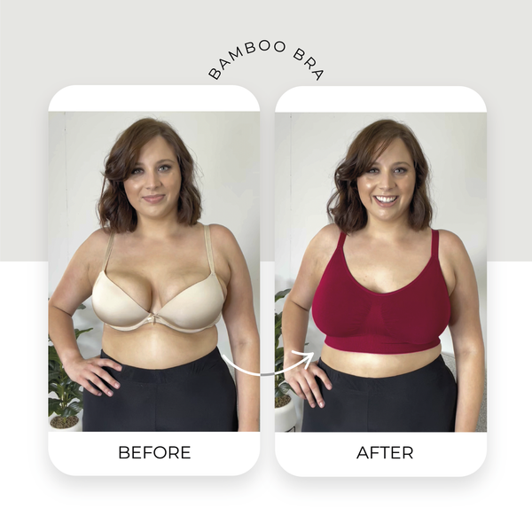Pacific Blue Bamboo Padded Wire Free Bra and High Cut Brief Set
