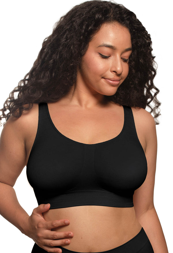 Double Lined Wire Free High Back Crop Bra & Prosthesis Set