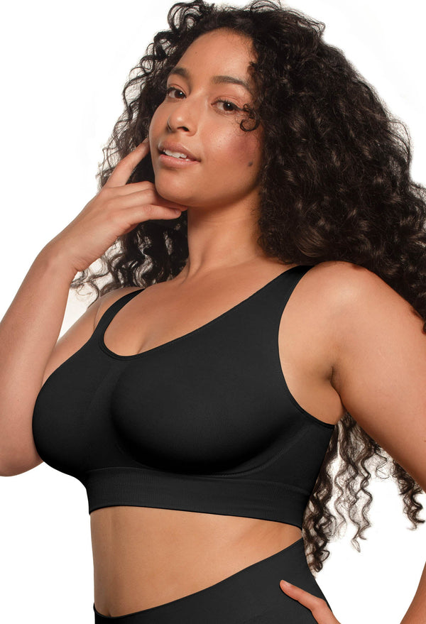 Double Lined Wire Free High Back Crop Bra & Prosthesis Set