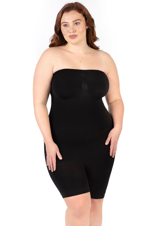 Shapewear Bodysuit Strapless Shorts | BodySleek