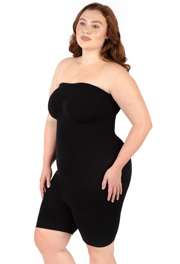 Shapewear Bodysuit Strapless Shorts | BodySleek