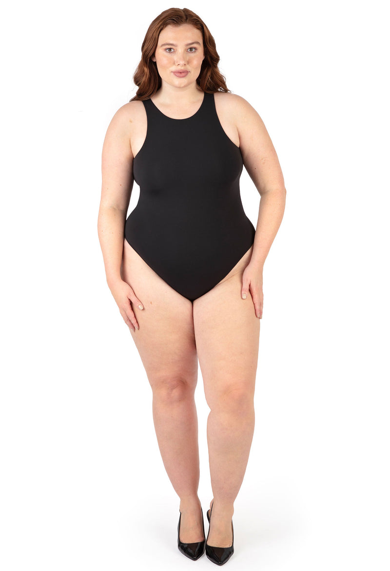 Plus Size High Neck Bodysuit G-String | ButterFit