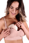 Lilac Snow Bamboo Nursing Bra + High Cut Undies Set With FREE Eco-Friendly Reusable Nursing Pads