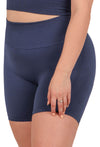 Plus Size Seamless High Waist Midi Biker Shorts