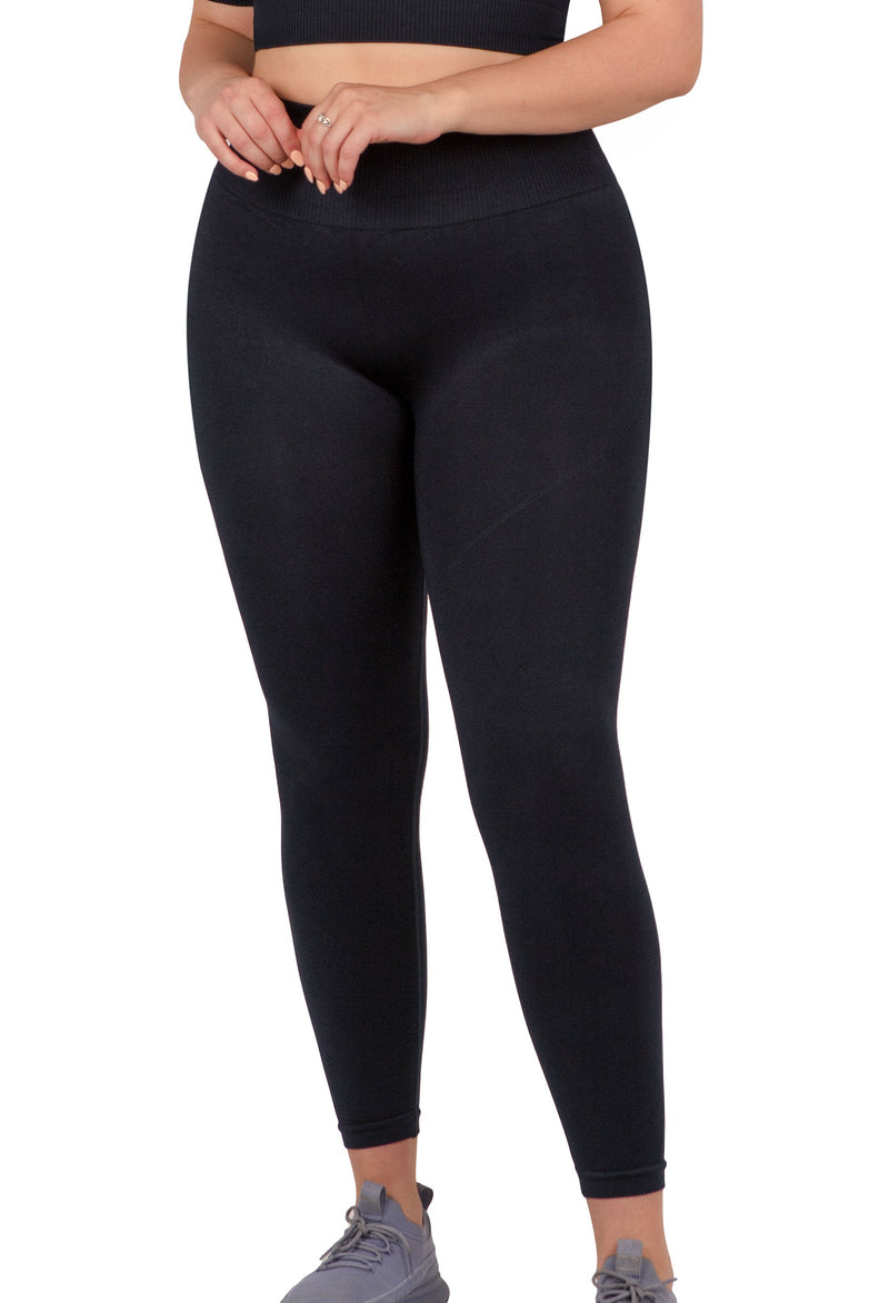Plus Size Seamless High Waist Full Length Leggings