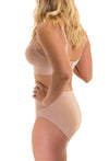 Bamboo Nursing Bra + High Cut Undies Nude Set